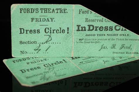 Rare tickets to Ford’s Theatre on the night Lincoln was assassinated auction for $262,500